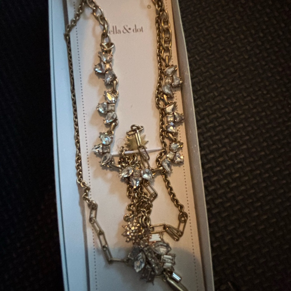 Stella & Dot Gold Campbell Necklace